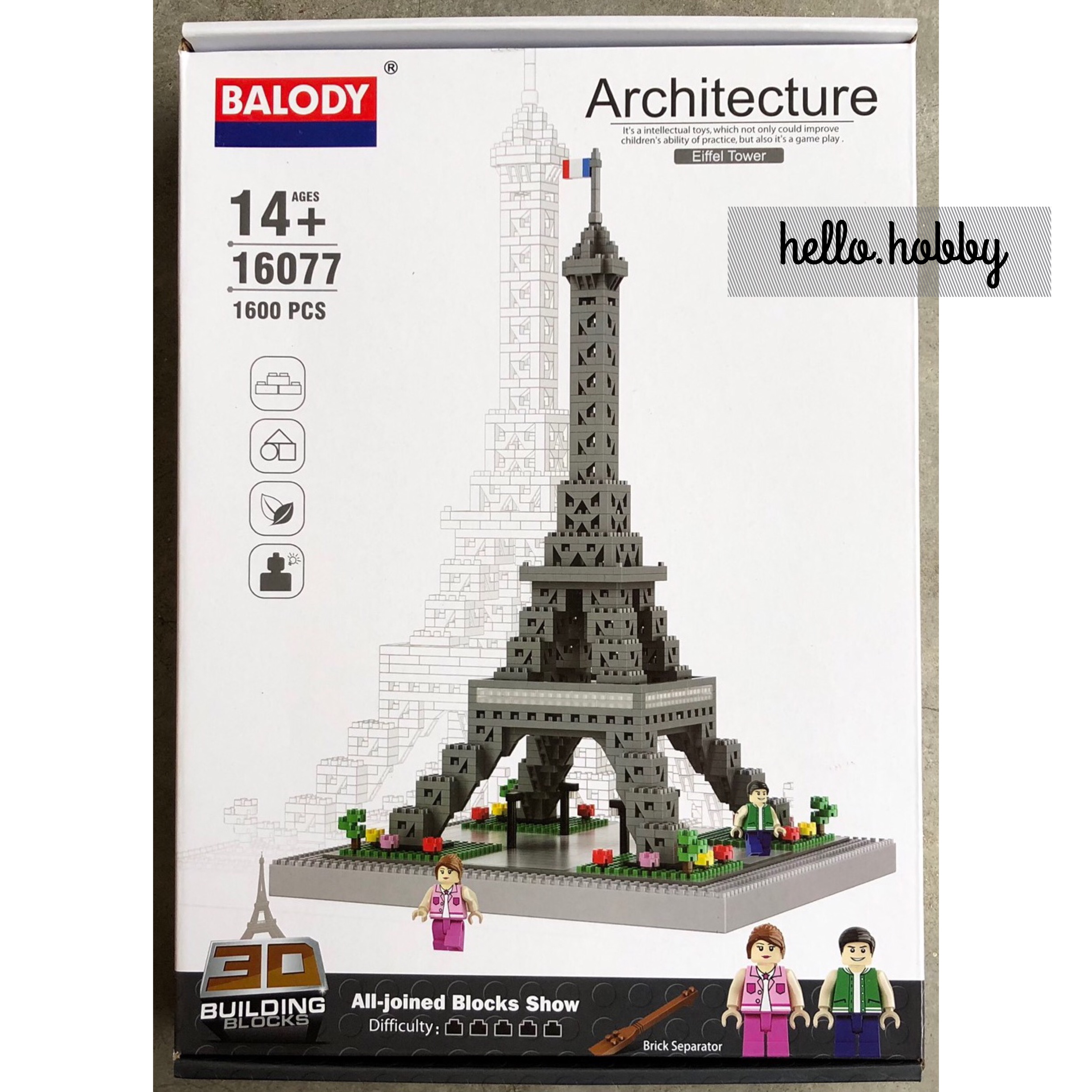 Balody 16077 Eiffel Tower 1600pcs