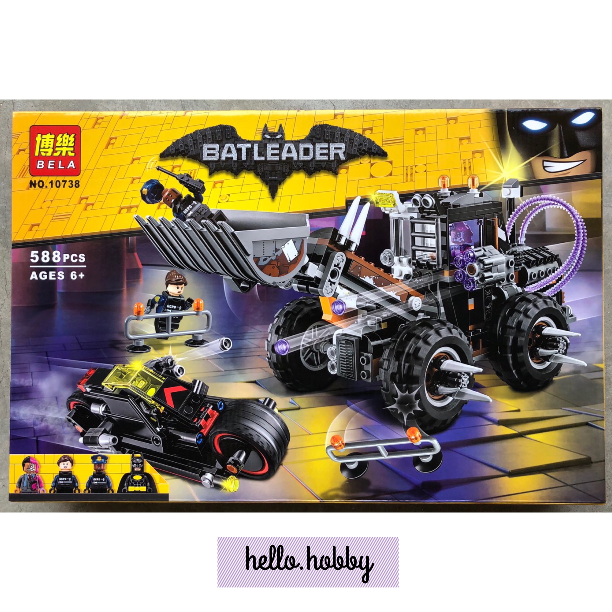 Bela 10738 Batman Two-Face Double Demolition 588pcs