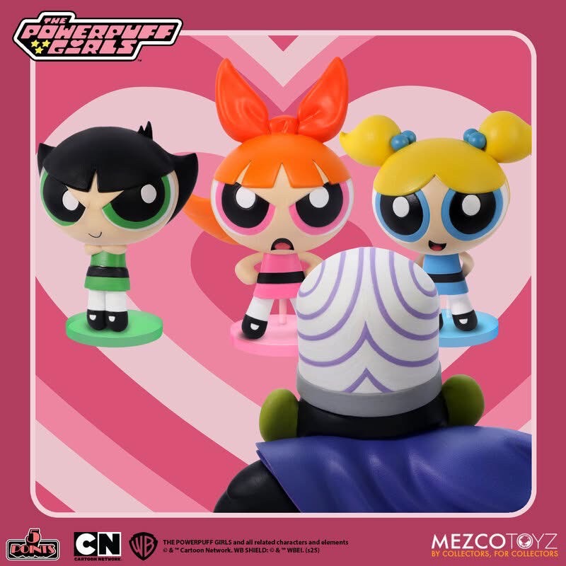 Pre-order : 5 Points Powerpuff Girls Set by Mezco Toyz (Set of 4)