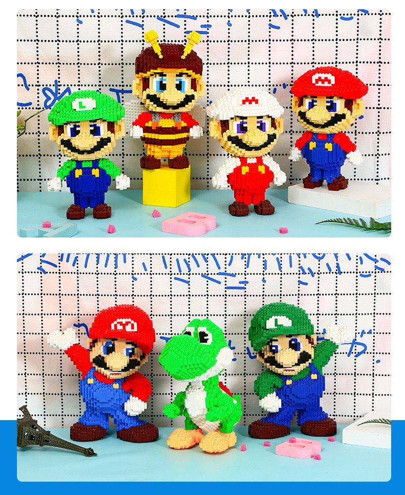 Haicaipin 8615, 8619, 8623-8623 Super Mario Bros. (แบบเฟือง)