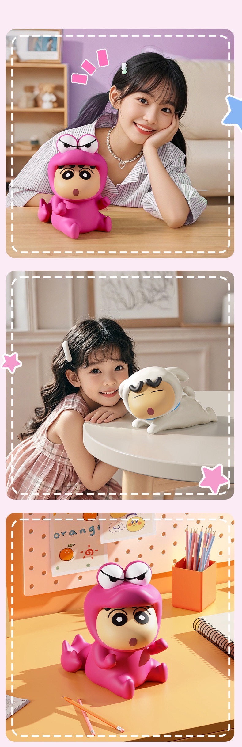 กระปุกออมสิน + ที่วางมือถือ ชินจัง ลิขสิทธิ์แท้ - Crayon Shinchan Piggy Bank and Mobile Holder by Rock