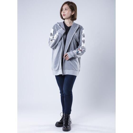 PRE-ORDER : Ohsama Sentai King-Ohger Deformed Official Hoodie Heather Gray