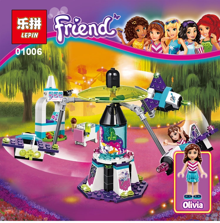 Lepin 01006 Friends Amusement Park Space Ride 195pcs