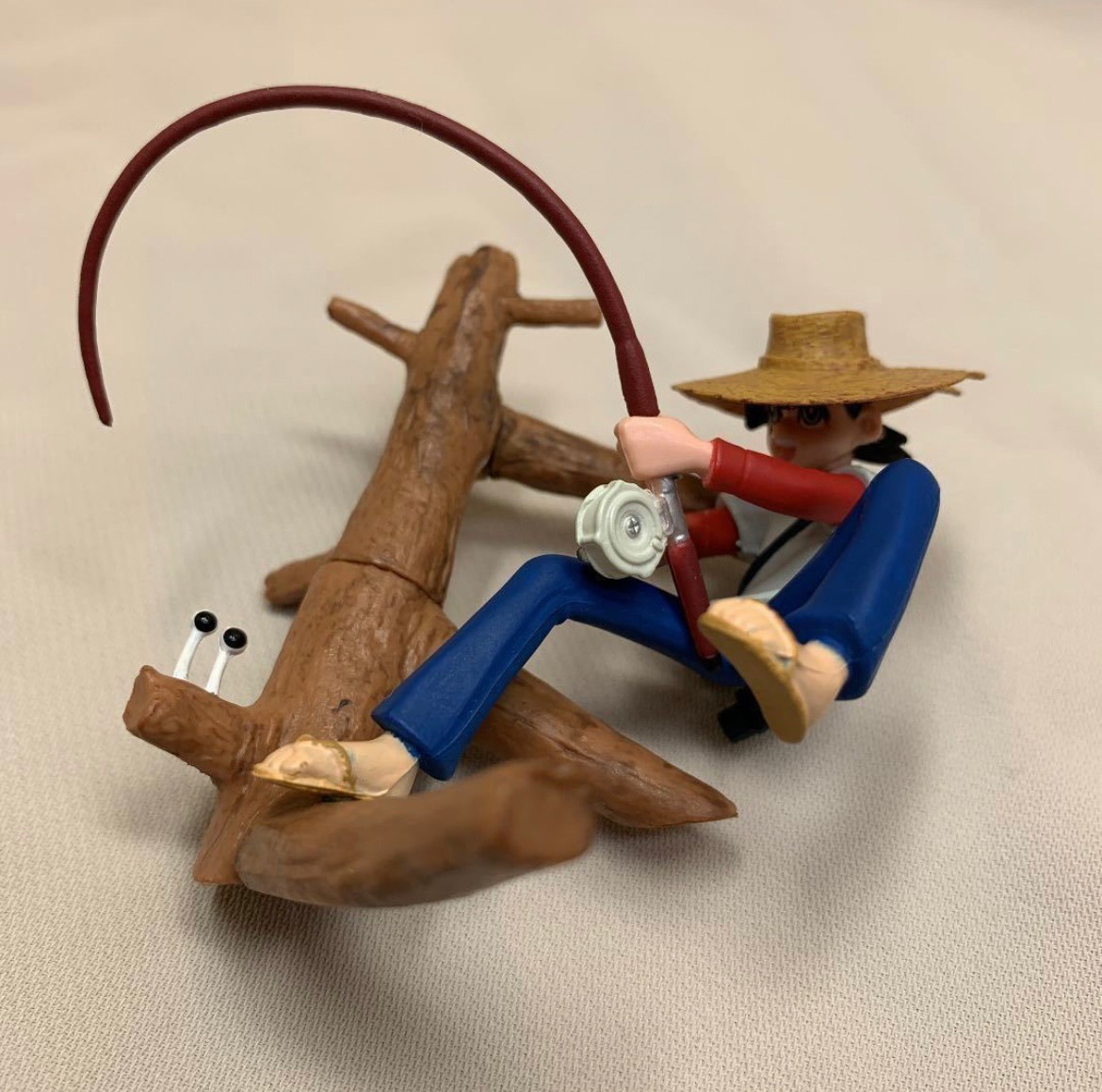 กาชาปอง เจ้าหนูสิงห์นักตก Fishing Boy Fisherman Sanpei Tsurikichi Sanpei Fishing Scene Collection ~Freshwater Fish Edition~ Gashapon by Epoch (Set of 5+1)