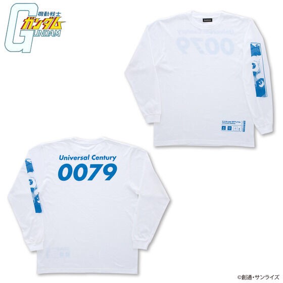 PRE-ORDER : Mobile Suit Gundam U.C.0079 Design Long Sleeve T-shirt