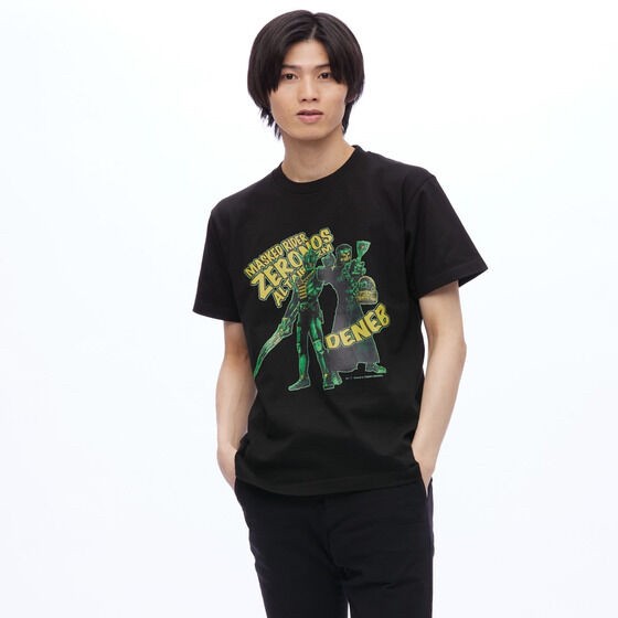 PRE-ORDER : Yoshihito Sugahara x Kamen Rider Den-O Kamen Rider Zeronos & Deneb Pattern T-shirt