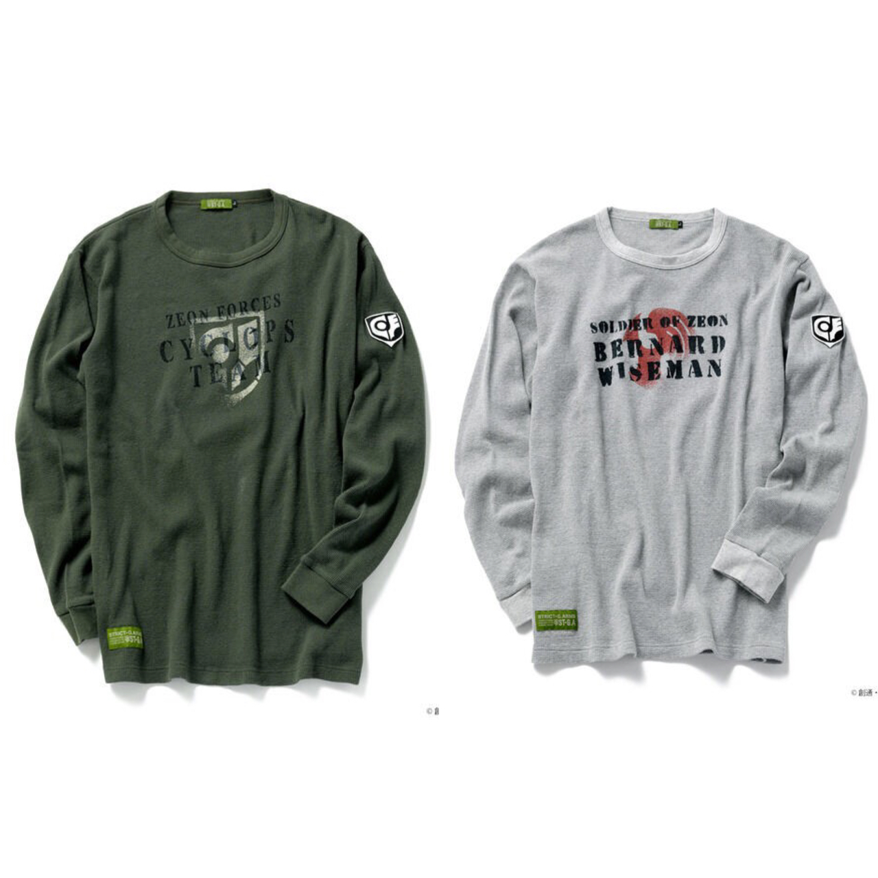 PRE-ORDER : STRICT-G.ARMS "Mobile Suit Gundam 0080 War in the Pocket" Waffle Long Sleeve T-shirt