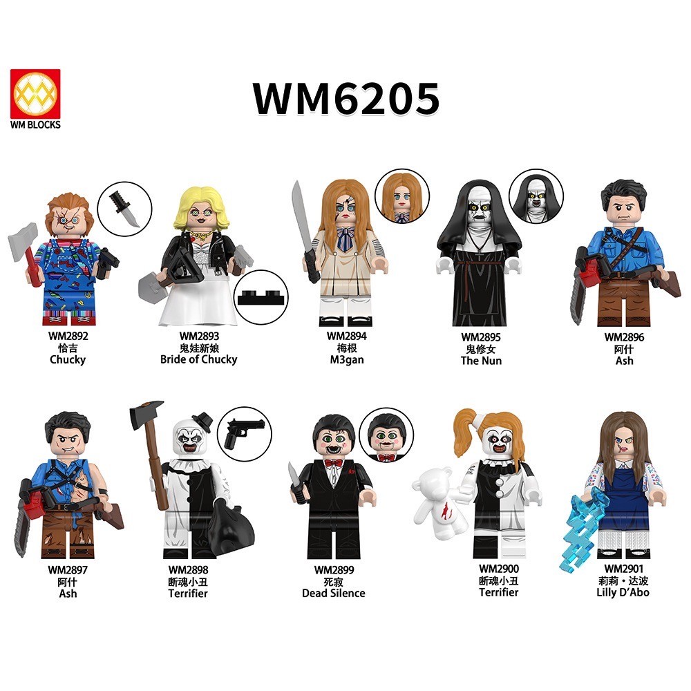 WM 6205 Horror Movie Chucky Megan Nun