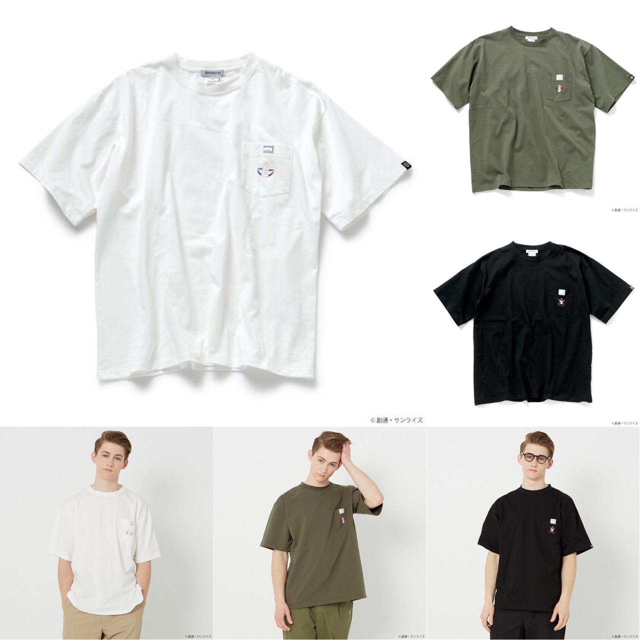 PRE-ORDER : STRICT-G MONT KEMMEL "Mobile Suit Gundam" Pocket T-shirt