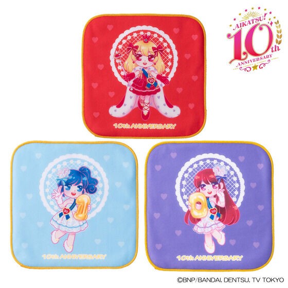 PRE-ORDER : AIKATSU! 10th ANNIVERSARY Mini Towel