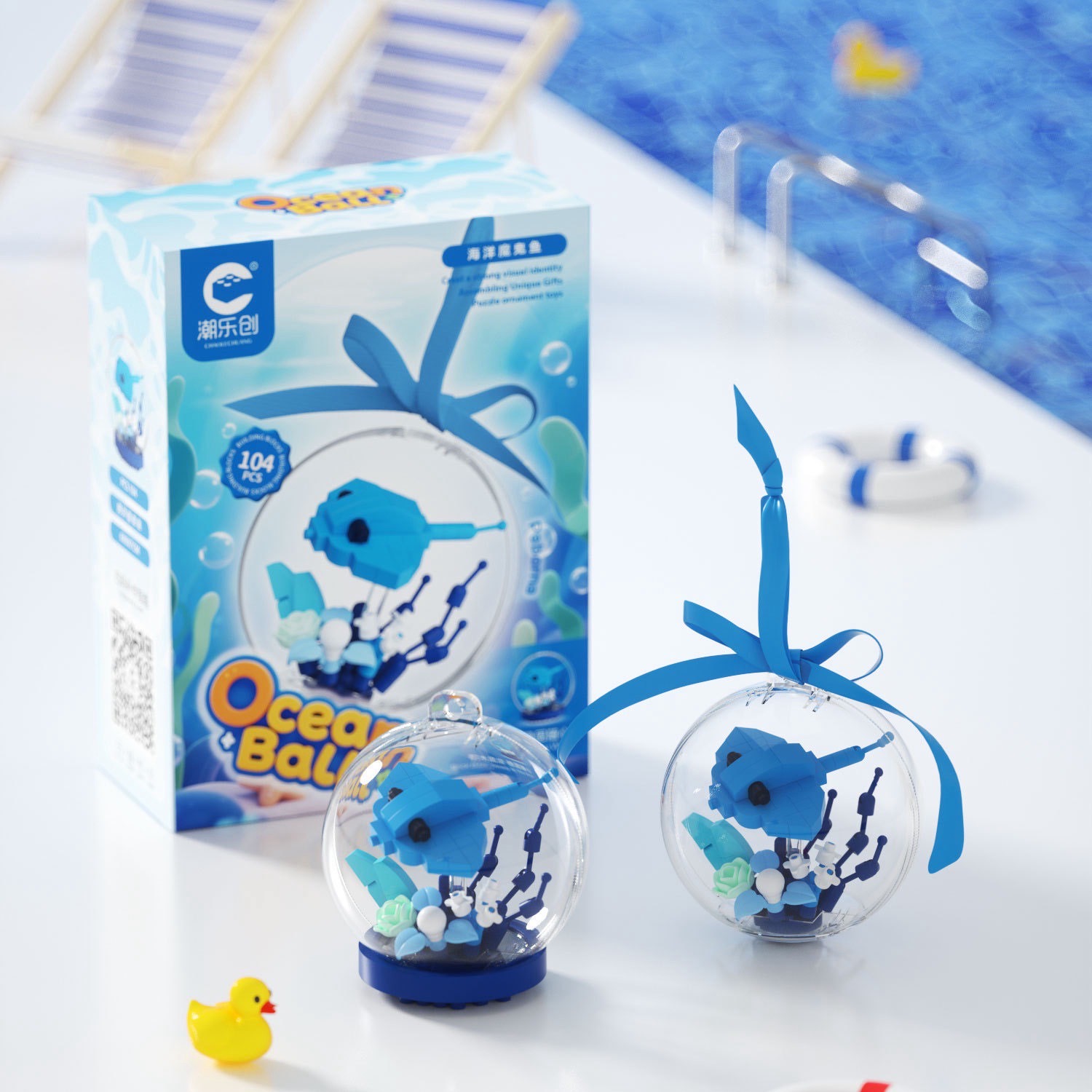 ตัวต่อนาโนสัตว์ทะเลจิ๋ว - CLC - The Ocean Ball Building Blocks (มีไฟ)