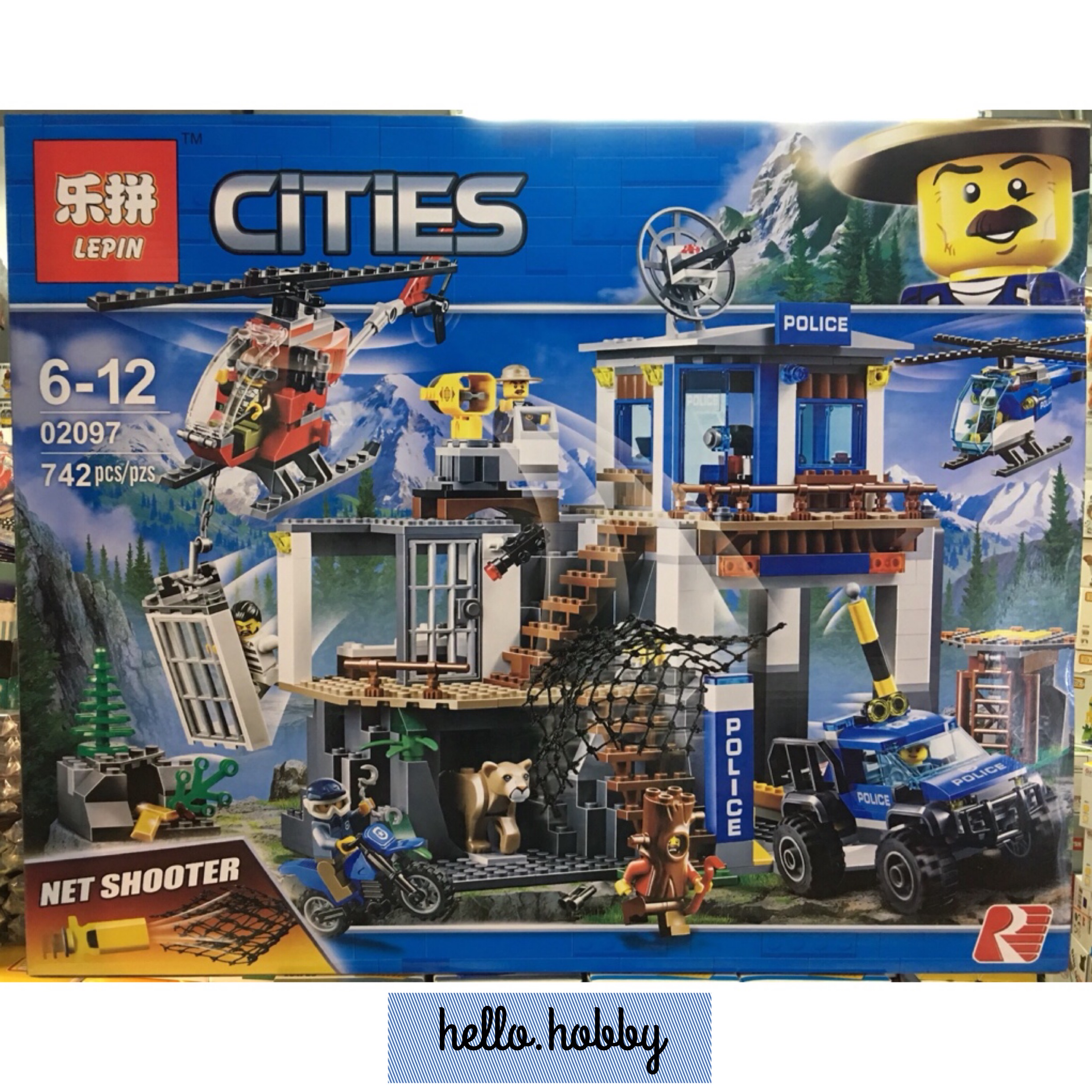 Lepin 02097 The Mountain Police Headquater Set 742pcs