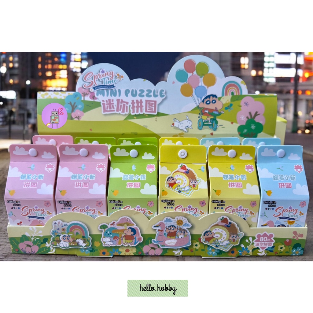 ตัวต่อจิ๊กซอว์ ชินจัง ลิขสิทธิ์แท้ Jigsaw Crayon Shinchan Spring Time Mini Puzzle by Mokau