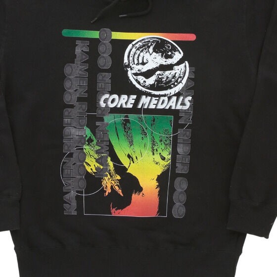 PRE-ORDER : Kamen Rider OOO Broken Core Medal Art Hoodie