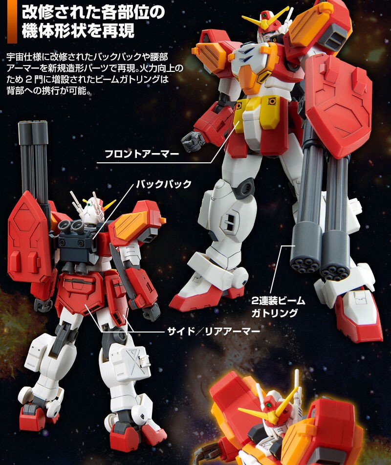 PRE-ORDER : HGAC 1/144 Gundam Heavy Arms Kai Plastic Model