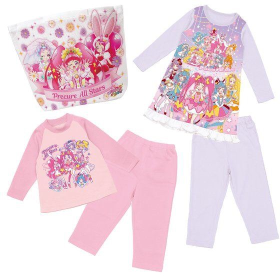 PRE-ORDER : PreCure All Stars Warm Good Night Set (with laundry net)