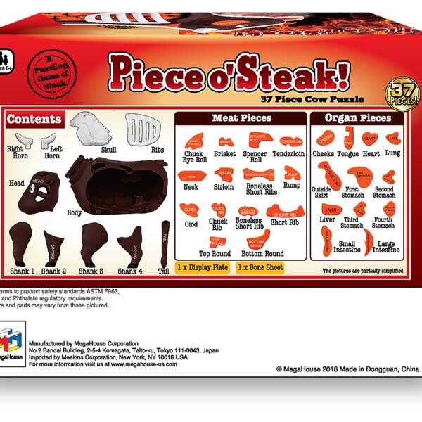 PIECE O’ STEAK 3D Cow Puzzle