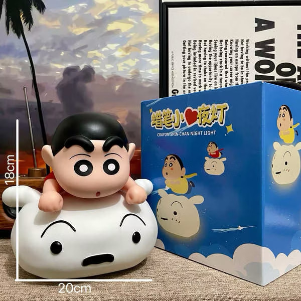 โคมไฟชินจัง - Crayon Shinchan Riding Shiro Night Light Lamp