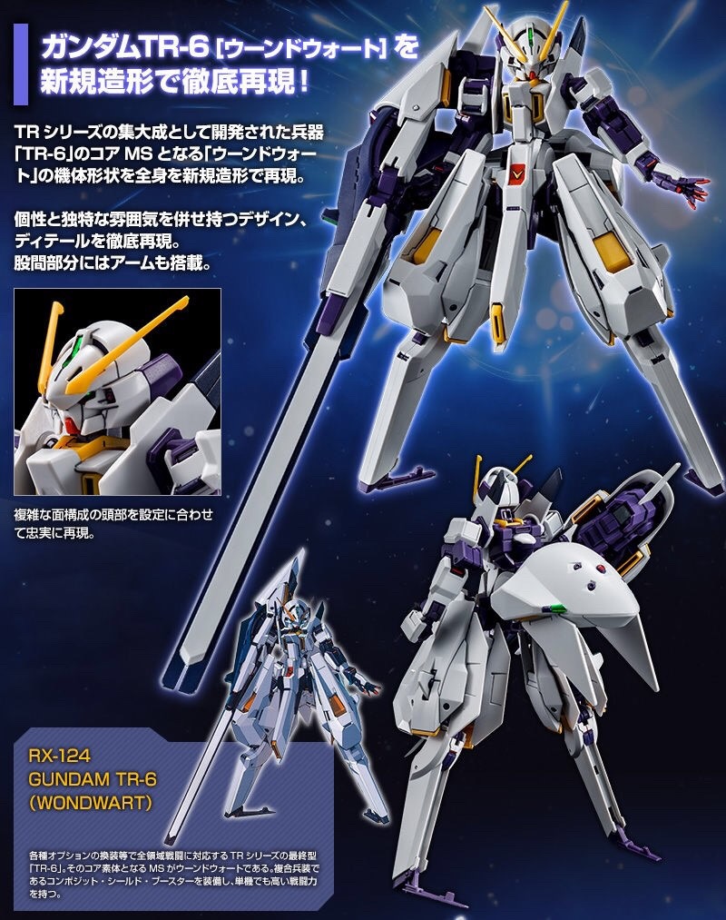 PRE-ORDER : HGUC 1/144 GUNDAM RX-124 TR-6 (WOUND WORT) PLASTIC MODEL