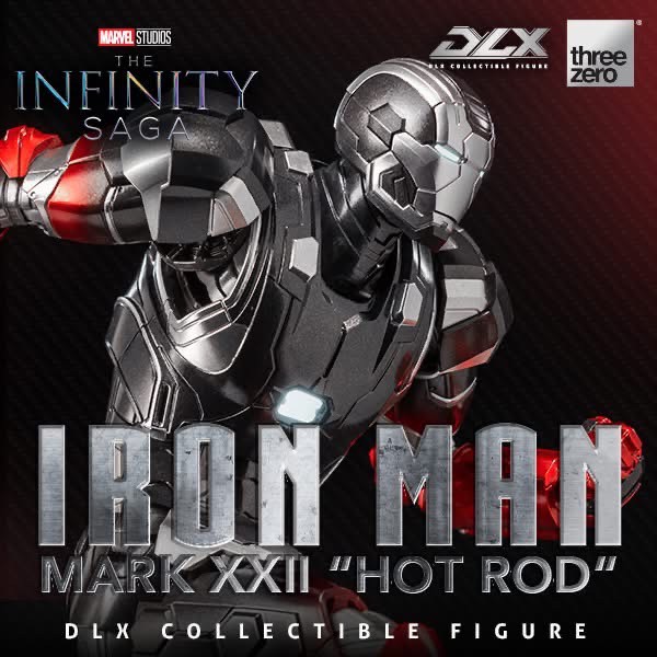 Pre-order : Marvel Studios: The Infinity Saga DLX Iron Man Mark 22 “Hot Rod” by Threezero