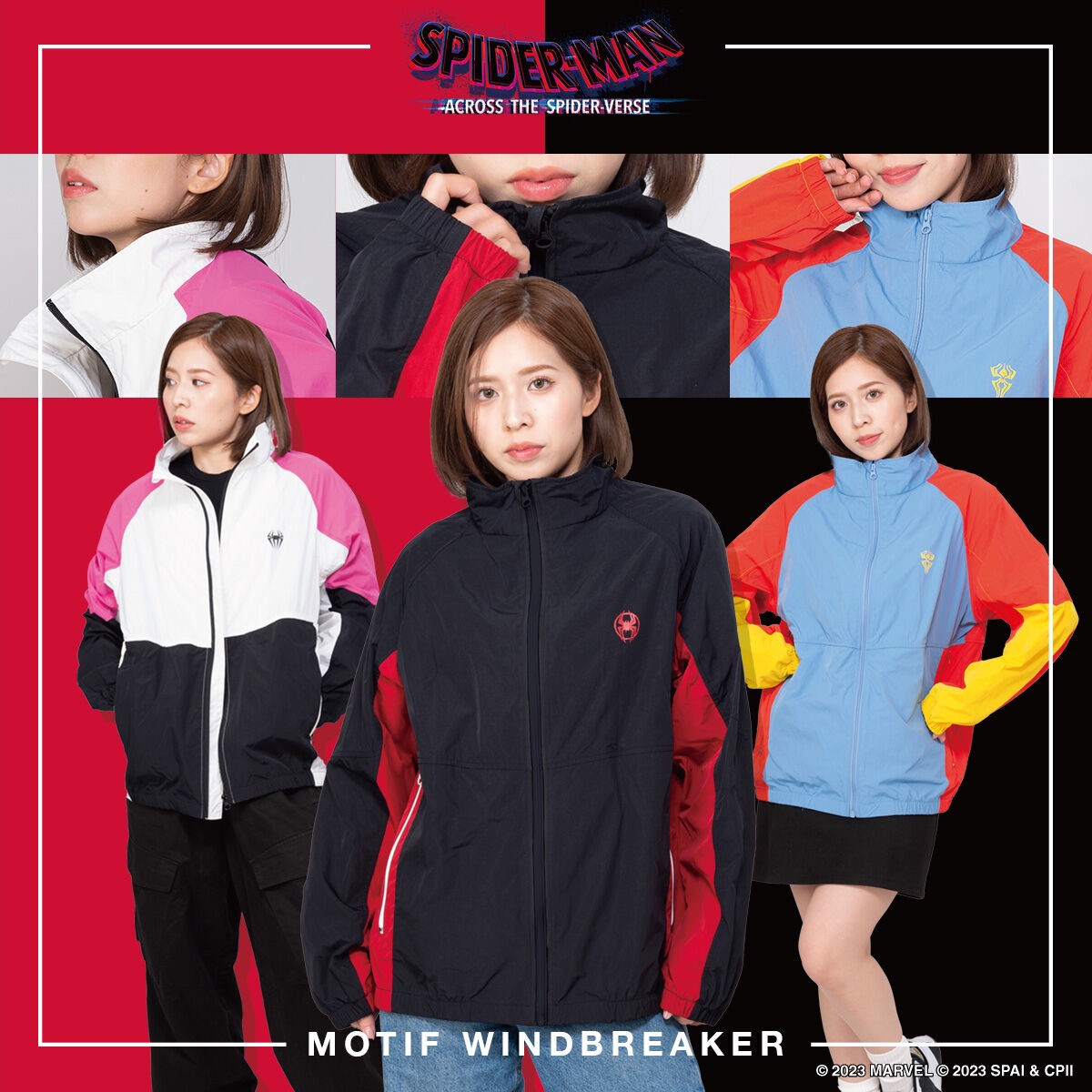 PRE-ORDER : MARVEL Spider-Man: Across the Spider-Verse Motif Windbreaker (all 3 types)
