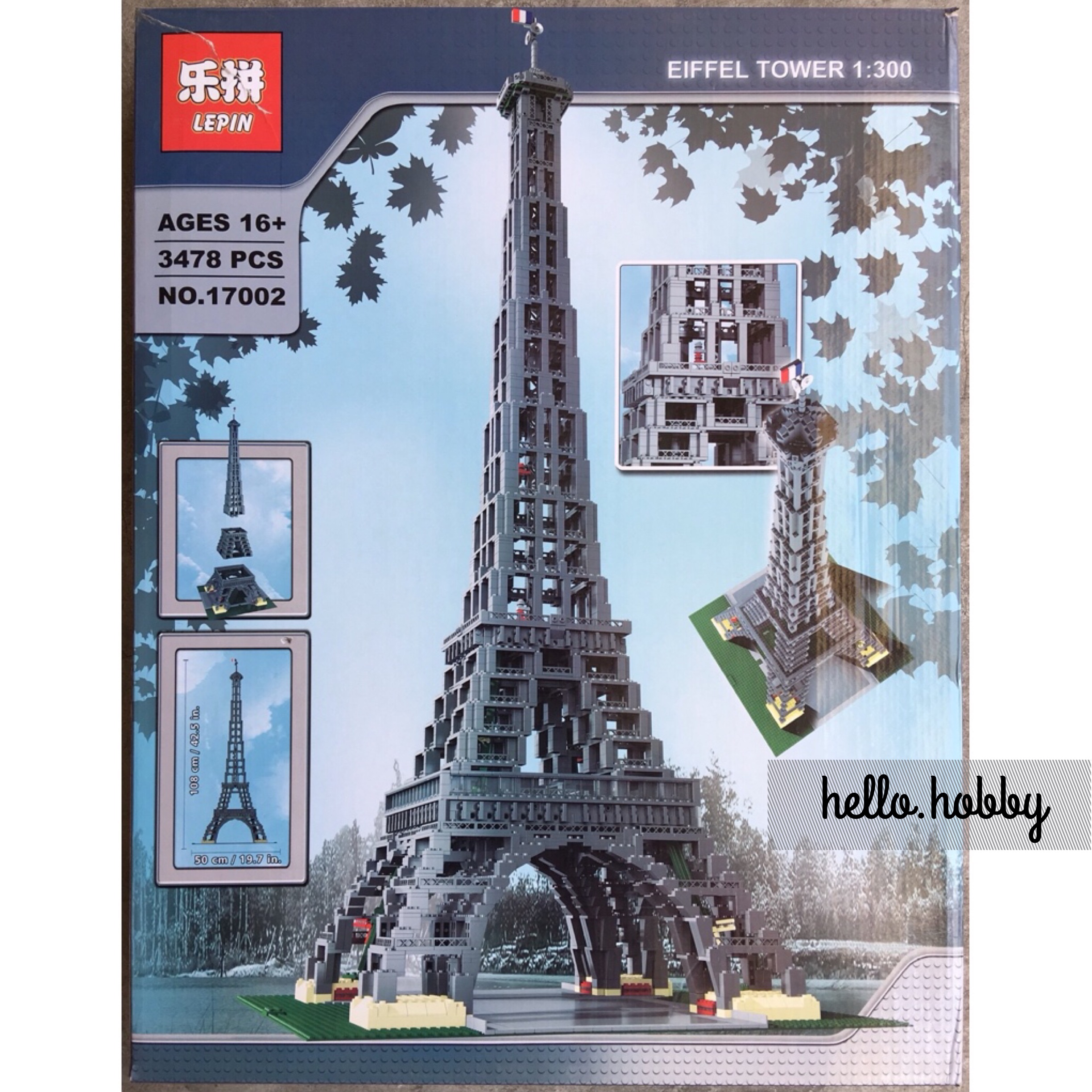 Lepin 17002 The Eiffel Tower 3478pcs