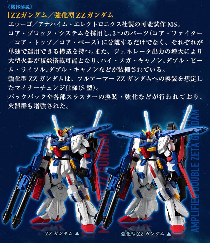 PRE-ORDER : MOBILE SUIT GUNDAM G FRAME ZZ GUNDAM / ENHANCED ZZ GUNDAM