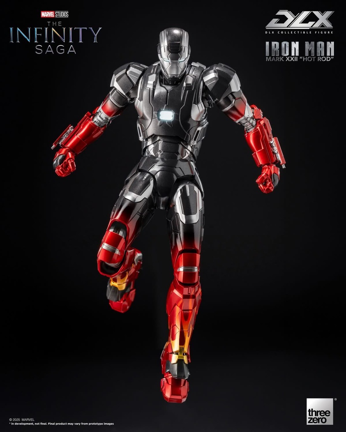 Pre-order : Marvel Studios: The Infinity Saga DLX Iron Man Mark 22 “Hot Rod” by Threezero
