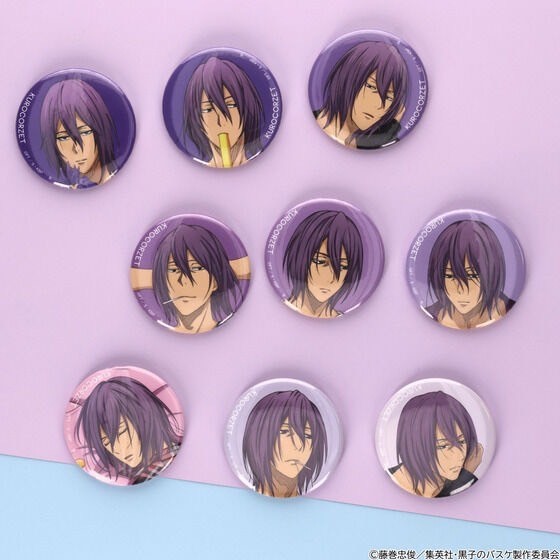 PRE-ORDER : [Hapikuro!] Kuroko's Basketball KUROCORZET Memorial Can Badge (Random)