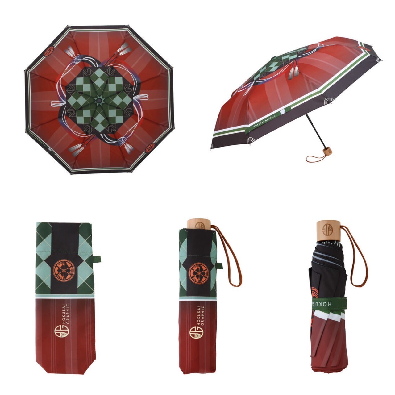PRE-ORDER : Touken Ranbu ONLINE Hokusai Graphic Folding Umbrella vol.3