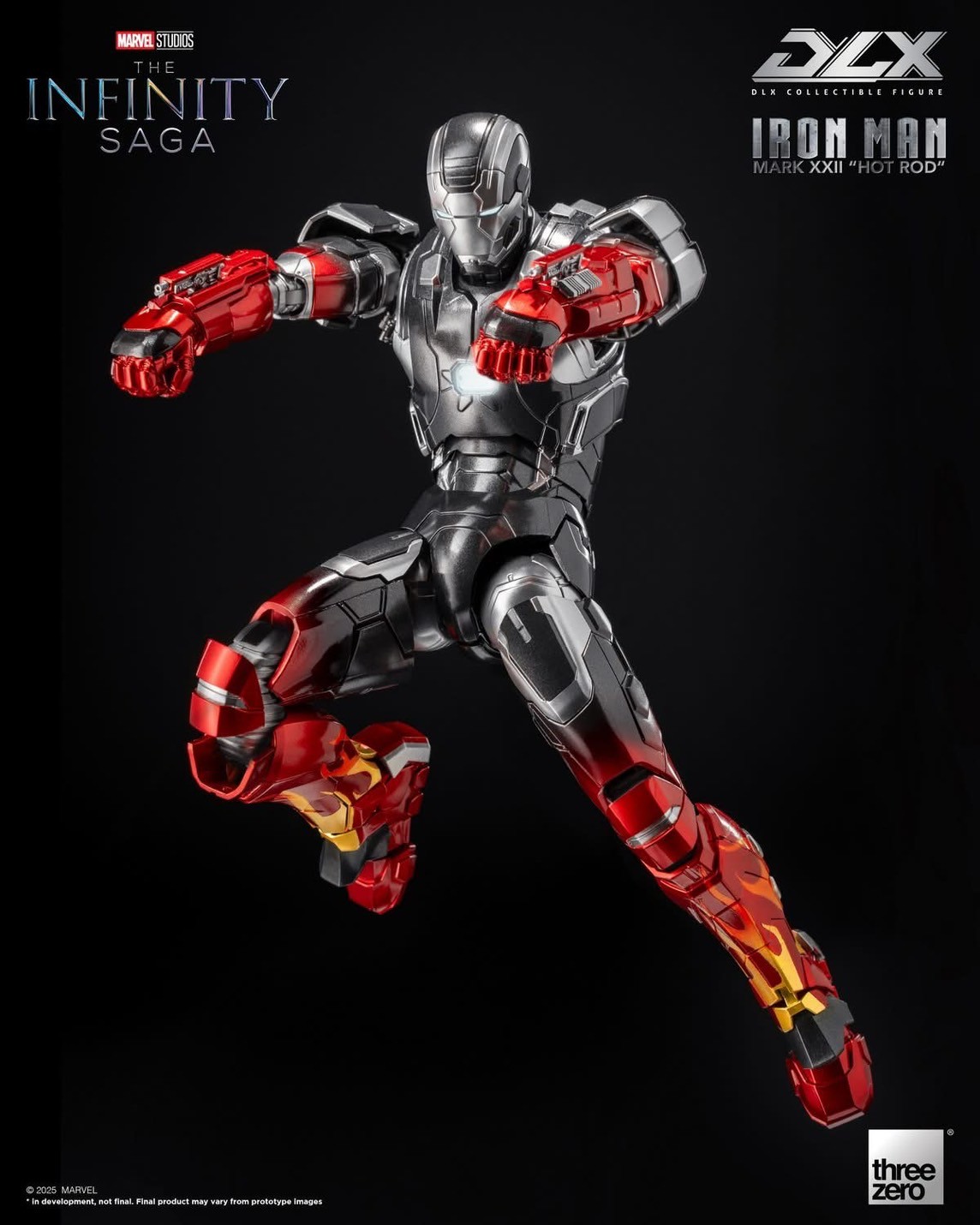 Pre-order : Marvel Studios: The Infinity Saga DLX Iron Man Mark 22 “Hot Rod” by Threezero