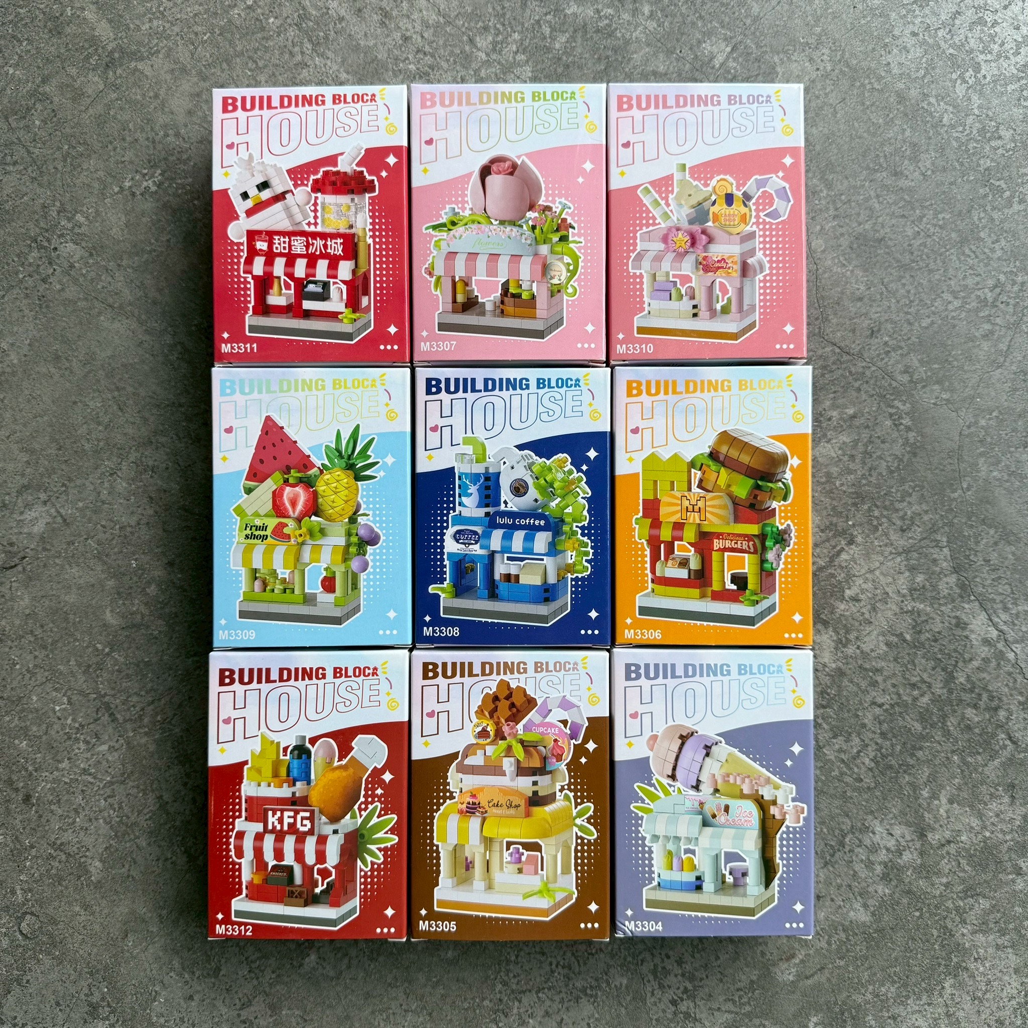 Mini Street - M 3304 - 3312 - Building Block House