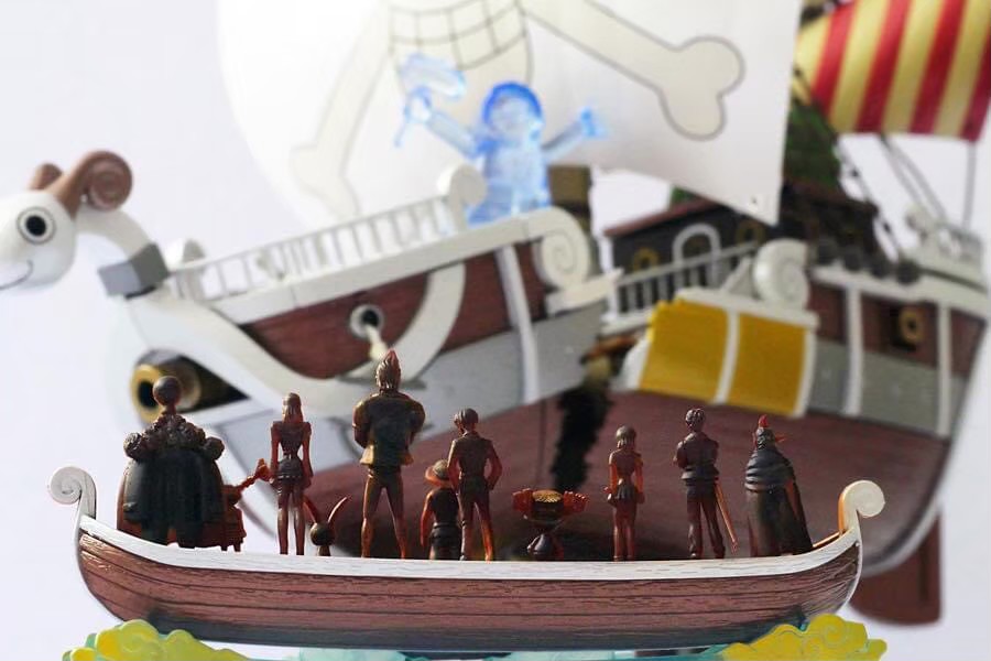 CHOGOKIN GOING MERRY -ONE PIECE 20TH ANNIVERSARY PREMIUM COLOR VER.- by Bandai (มือ1 แกะเชค มีตำหนิระเบียงหักจากโรงงาน)