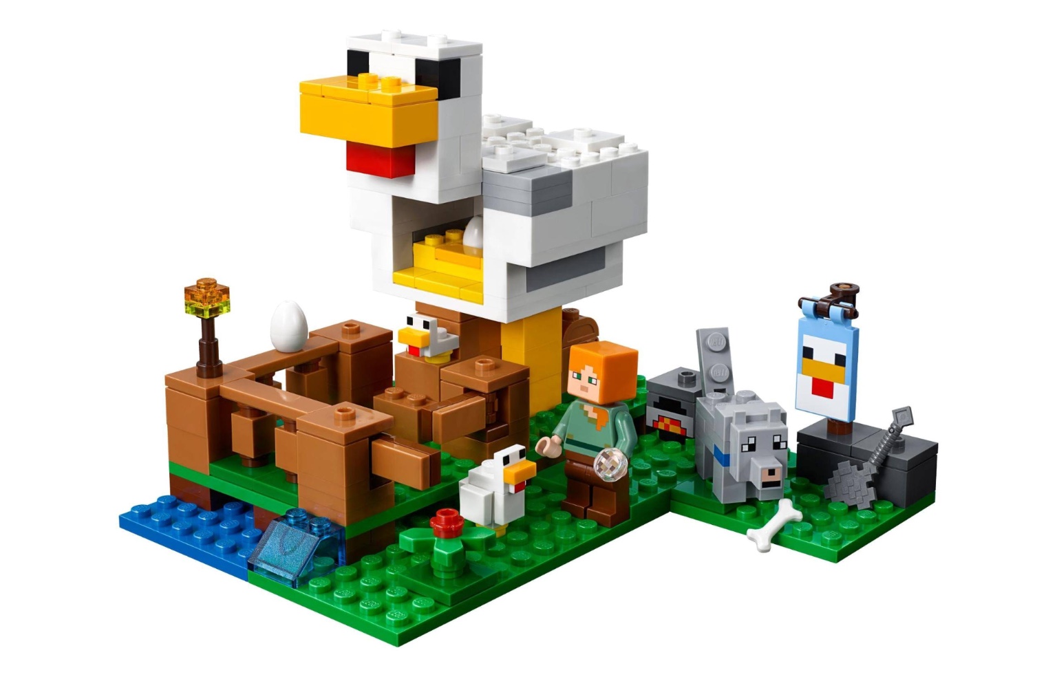 Lepin 18035 Minecraft The Chicken Coop 222pcs