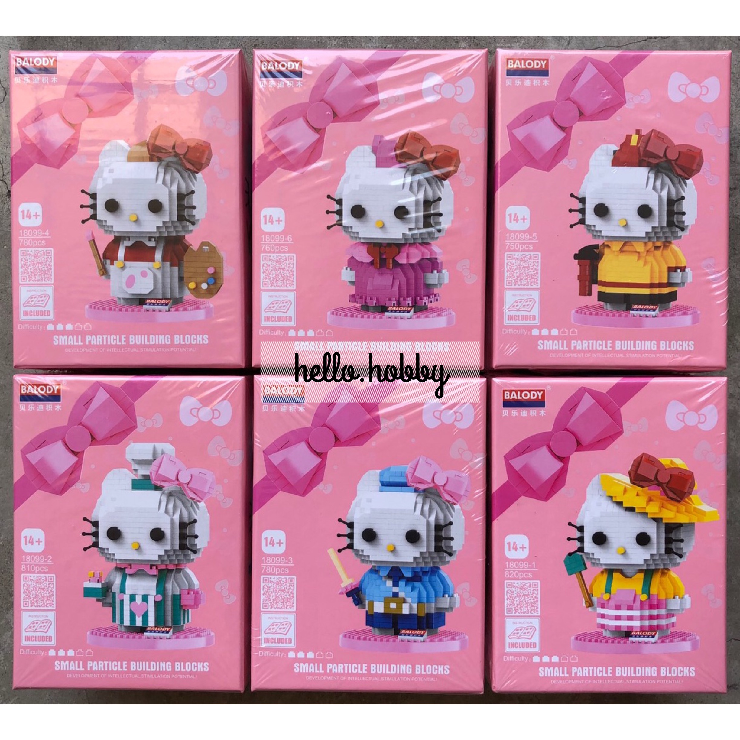 Balody 18099 1-6 Sanrio Hello Kitty