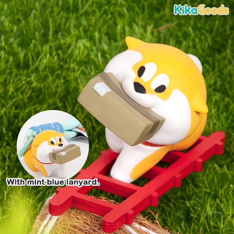 พวงกุญแจ ลิขสิทธิ์แท้ ได้ 1ตัว - Shiba - Achai Goji Puppy Crossing Daily Work Series Keychain by Dodowo