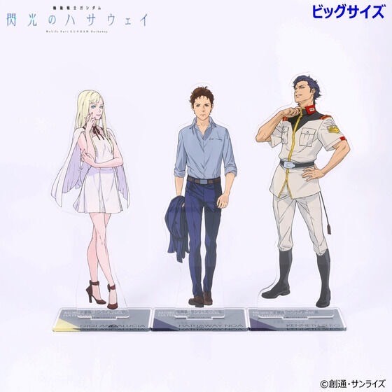 PRE-ORDER : Mobile Suit Gundam Hathaway's Flash Acrylic Stand (3 types)