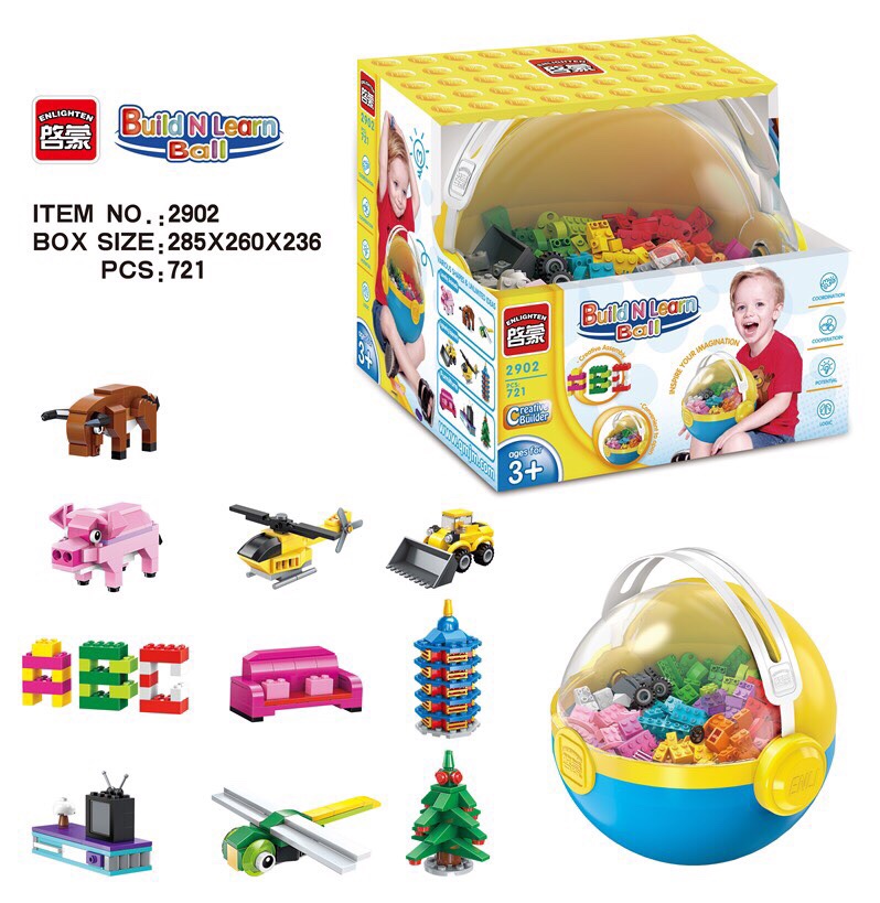 Enlighten 2902 เลโก้อิสระ 721 ชิ้น