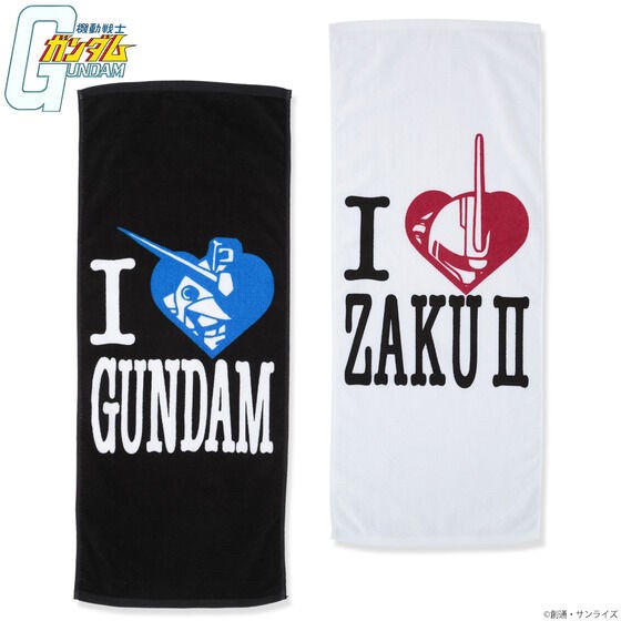 PRE-ORDER : Mobile Suit Gundam I LOVE MOBILE SUIT Face Towel