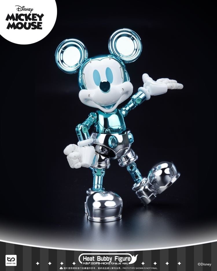 Heat Bubby Figure - Disney - Mickey Mouse Mysterious Exhibition Limited Golden / Blue Version by INFINITY TOYS (HeatBoys)