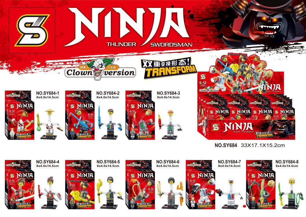 SY 684 1-8 Ninjago Clown Version
