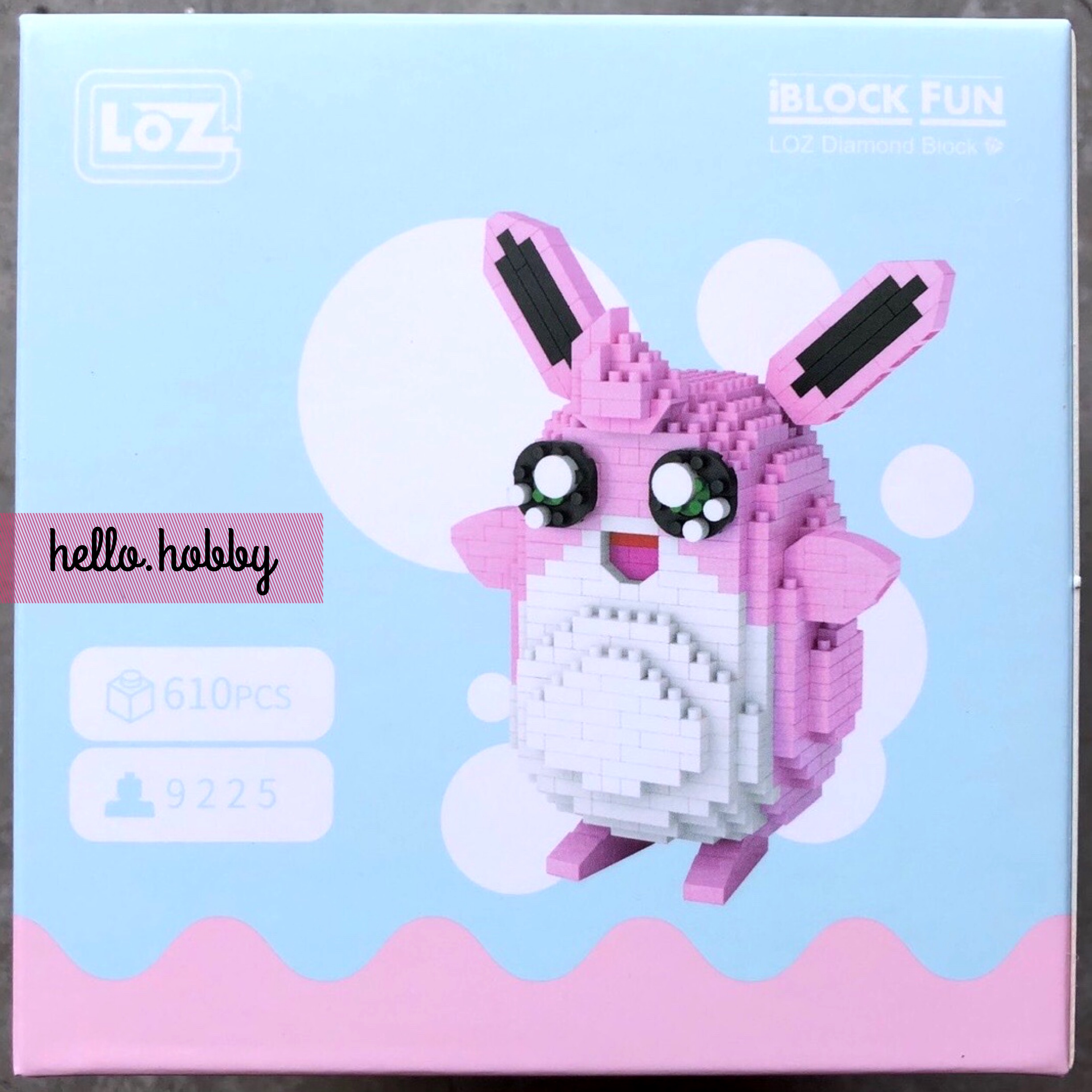 LOZ 9225 Pokemon Wigglytuff 610pcs