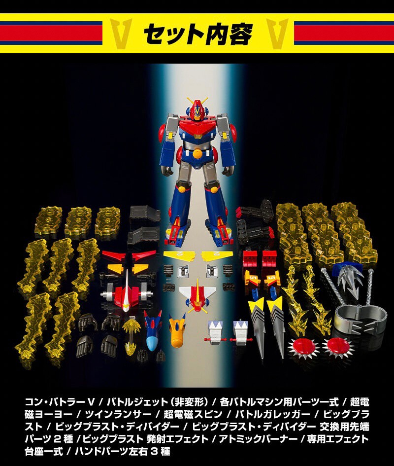PRE-ORDER : SMP [SHOKUGAN MODELING PROJECT] Super Electromagnetic Robot Controller V Let's! Combine Set