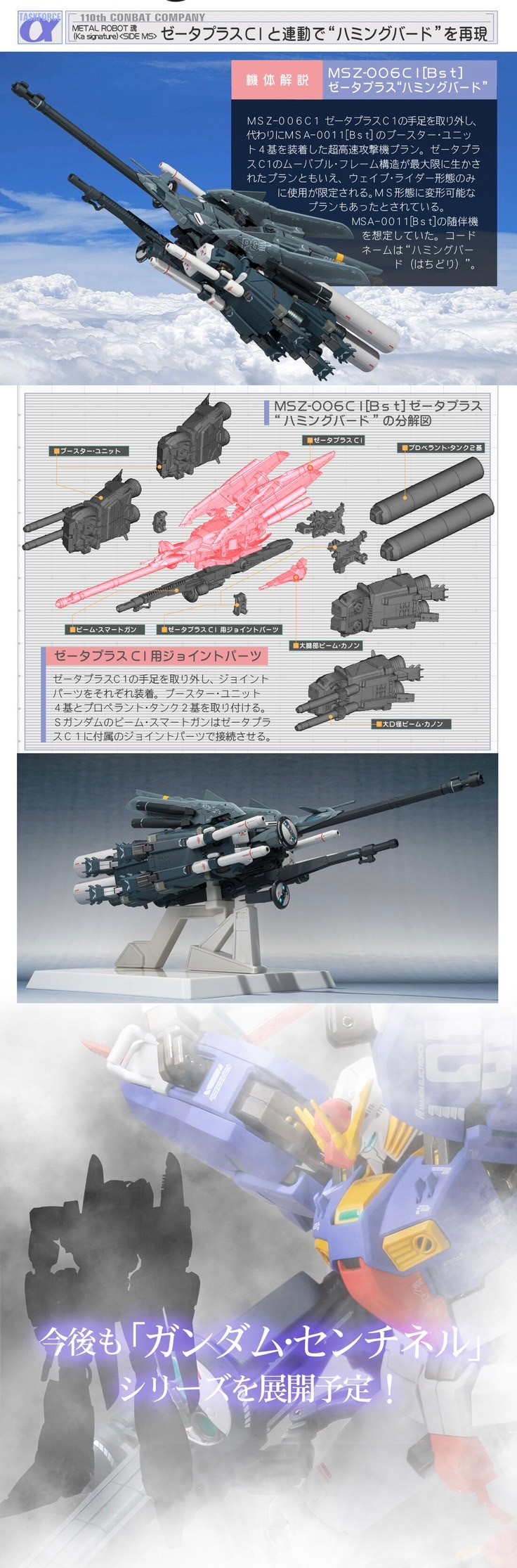 PRE-ORDER : METAL ROBOT SPIRITS (Ka signature) SIDE MS <SIDE MS> S Gundam Booster Unit Type