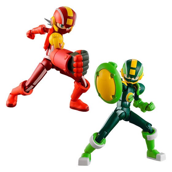 PRE-ORDER : SMP Kit Makes Pose MEGA MAN BATTLE NETWORK STYLE CHANGE HEAT GUTS & WOOD SHIELD SET
