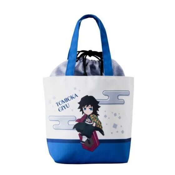 PRE-ORDER : Kimetsu no Yaiba Slightly Nokkari Mini Character Drawstring Tote Bag
