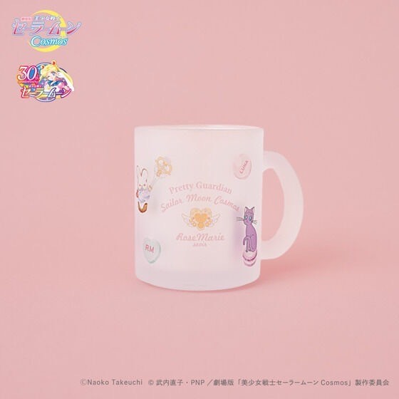 PRE-ORDER : Movie version "Sailor Moon Cosmos" x RoseMarie seoir Collaboration Glass Mug