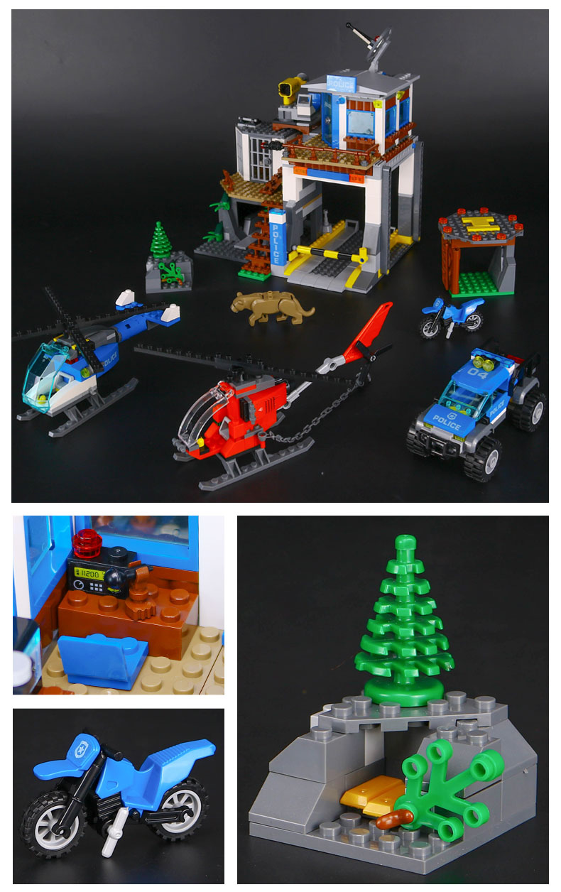 Lepin 02097 The Mountain Police Headquater Set 742pcs