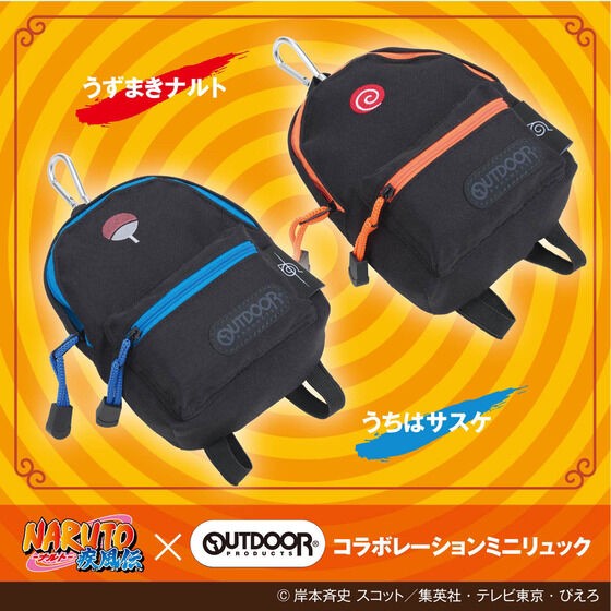 PRE-ORDER : Naruto Shippuden OUTDOOR PRODUCTS Collaboration Mini Rucksack Pouch
