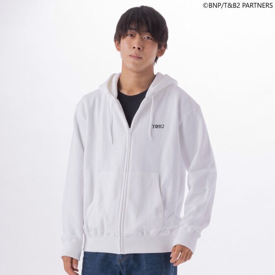 PRE-ORDER : Tiger & Bunny 2 Part 1 Subtitle Pattern Zip-up Hoodie